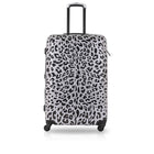 TUCCI Italy - Winter Leopard Art 3 pièces valise à bagages-Coque rigide en polycarbonate léger - Matériau de valise flexible, durable et résistant aux chocs qui maintient votre sac de voyage solide mais ultra-léger pour faciliter le levage et respecter la conformité avec les avions
