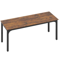 HOMCOM - Bureau d'ordinateur large - 78,7 po L x 23,6 po l x 29,5 po H - brun rustique-Le style industriel et la surface marron rustique rehaussent l'esthétique de la pièce
