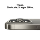Apple - iPhone 15 Pro 6,1 po ecran Liquid Retina - 1 To - Titane noir - Bell et Virgin Plus-Connectivité Pro : Le connecteur USB-C permet de charger Mac et iPad avec le même câble qu’iPhone 15 Pro. L’USB 3 multiplie la vitesse de transfert de données. Et avec le Wi-Fi 6E, les fichiers se téléchargent jusqu’à 2x plus rapidement