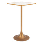 Zuo - Spot Table de bar - Beige/Or-Plateau en MDF imitation terrazzo