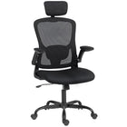 HOMCOM - Chaise de bureau ergonomique avec soutien lombaire 4d - noir-Soutien ergonomique complet du corps, appui-tête rotatif et réglable, et soutien lombaire 4D pour s'adapter à votre morphologie 