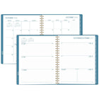 Mead - Agenda hebdomadaire/mensuel 2027 - 11 1/4 po H x 9 po l - Rosa Azul - grand - bilingue-15 mois complets de planification hebdomadaire/mensuelle + 3 pages mensuelles 