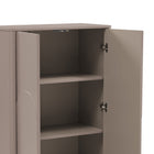 Manhattan Comfort - Ella 31,5 po Buffet Moderne d’Appoint - Mocha-Les pieds de traîneau rectangulaires épais offrent stabilité et une touche moderne et unique à une base de traîneau classique