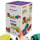 Miniland - Eco Minimobil 4-1/4 po - Ensemble de 5-Un design robuste et durable, avec des roues non amovibles très sûres et des essieux à haute résistance
