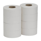 Georgia-Pacific - Pacific Blue Basic Papier toilette Jumbo Junior 1 épaisseur – 3,5 po x 2000 pi – Blanc – Lot de 8-Haute capacité : 2 000 pieds par rouleau, pour réduire le temps de maintenance et le risque de rupture de stock