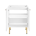 Modway - Chaucer 24" Armoire de toilette de salle de bain (lavabo non inclus) - Blanc-Assemblée requise