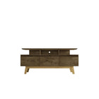 Manhattan Comfort - Meuble TV Yonkers 62,99 po style Mid-Century Modern - Brun Rustique-Meubles TV de style Mid-Century Modern pour salon et chambre