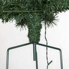 HOMCOM - Lot de 2 petits sapins de Noël éclairés - vert - 2 pieds-Couleur de l'arbre : vert 