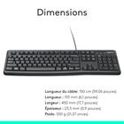Logitech K120 Clavier filaire USB prêt à l’emploi pour Windows - Noir-8