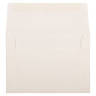 JAM Paper - Enveloppes d'invitation Strathmore A6 - 4,75 po x 6,5 po - Lin blanc naturel - paquet de 50 (74083I)-Taille : A6 (4,75 x 6,5 pouces)