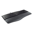 Cherry - Clavier ergonomique filaire KC 4500 ERGO - Noir-Pieds robustes et pliants sous le dessous pour un angle ajustable du clavier
