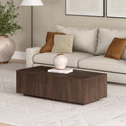 Hudson&Canal - Table basse rectangulaire Paxton 48" de largeur, - Brun aulne-Nettoyer avec un chiffon doux et sec, sans produits chimiques agressifs ni produits de nettoyage abrasifs