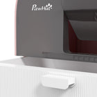 PawHut - Bac à litière pour chat avec couvercle, plateau amovible, pelle, filtre - rose-Couleur : Rose 