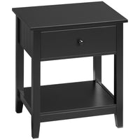 HOMCOM - Table de nuit moderne 13,8 po - noir-Le style moderne complète tout type de décoration intérieure 