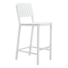 Zuo - Kayu Tabouret de bar - Blanc-Résistant aux intempéries