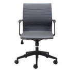 Zuo - Stacy Chaise de bureau - Gris foncé-Moelleux et durable pour un confort quotidien exceptionnel