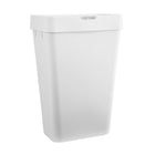 Rubbermaid - Poubelle 12,2 gallons à ouverture tactile - Blanche-Bouton d'ouverture surdimensionné à une touche : facilite l'ouverture et assure une fermeture hermétique en un seul clic. De plus, sa capacité de 46 litres est compatible avec les sacs poubelle standard de 49 litres