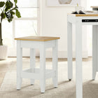 Modway - Sunbrook Tabouret de cuisine - Oak White-Appuie-pieds à brancard