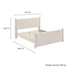 Modway - Rael Performance Velvet Lit plateforme Queen, Alabaste-8