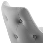 Modway - Adorn Performance Velvet Tabouret de comptoir - Gris clair-Capacité du poids de la chaise : 300 lb