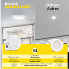Bell+Howell - Plafonnier LED ultra-lumineux sans fil Bionic avec télécommande-détecte le mouvement à partir de 15 pieds de distance, avec un champ de vision de 120 ° pour assurer une couverture maximale - parfait pour les couloirs et les placards la nuit, cette fonction peut être allumée et désactivée