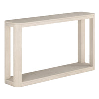 Hudson&Canal - Console Stellan 52" L - Blanc aulne-Un design contemporain moderne pour votre entrée, votre salon, votre bureau et plus encore