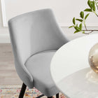 Modway - Adorn Performance Velvet Tabouret de bar - Gris clair-Tissu résistant aux taches durable