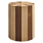 Modway - Twirl Placage de bois bicolore Table d’appoint - Noyer de chêne-Table d’appoint ronde bicolore