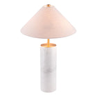 Zuo - Ciara Lampe de table - Beige/Blanc-Ampoule MAX 25W forme G50 à douille E12 x2 (non incluse)