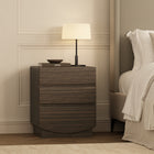 Manhattan Comfort - Table de nuit contemporaine Ardea 20" à 3 tiroirs - Noyer-Tiroir à glissement fluide : doté de rails à glissement facile sans roulements à billes pour une utilisation quotidienne
