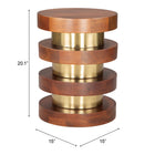 Zuo - Marigot Table d’appoint - Noyer-6