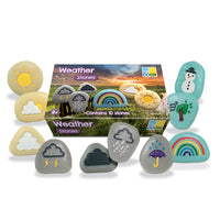 Yellow Door - Pierres météo, lot de 10-Ces pierres météorologiques attrayantes et tactiles peuvent être utilisées de nombreuses façons