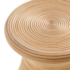 Modway - Tavi Sablier Rotin naturel Table d’appoint ronde - Naturel-7