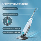 Aiper - PilotFlow V3 Aspirateur de piscine portable pour piscines creusées et hors sol avec une puissance d'aspiration de 21 GPM et une perche télescopique-Puissance d'aspiration plus forte de 1260 GPH pour des performances de nettoyage supérieures, nettoyage plus rapide et plus efficace de la piscine