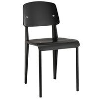 Modway - Cabin Restauration Fauteuil d’appoint - Noir noir-Cadre tubulaire en acier revêtu de poudre