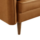 Modway - Revive Rembourré Cuir végane Fauteuil d’accent - Tan-8