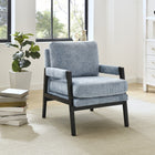 Brassex - Chaise d'appoint 675849 Hugo - bleu-Assise moelleuse