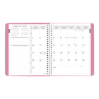 Blueline - 2027 agenda hebdomadaire/mensuel Timanager Pink Ribbon – 8 1/2 po x 6 3/4 po – rose – bilingue-Chaque page double comporte des cases pour les priorités quotidiennes, les appels téléphoniques, la correspondance et les notes personnelles
