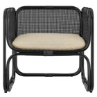 Modway - Ellis Rotin naturel Fauteuil d’accent - Noir-7