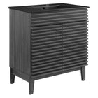 Modway - Render 30" Vanette de salle de bain - Noir charbon-Style moderne du milieu du siècle