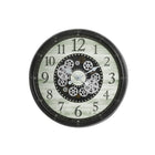 Monarch Specialties - Horloge - 30 po Rond - Mécanisme D'Engrenage - Surdimensionné Grand - Horloge Murale - Brun - Transitionnel-Horloge murale ronde de 30 pouces, surdimensionnée et chic, dotée d'un mécanisme à engrenages unique, qui s'adapte à tous les styles de décoration intérieure