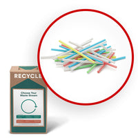 TerraCycle - Pailles - Zero Waste Box- Petite-Veuillez nous envoyer toutes les pailles en papier ou en plastique.