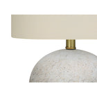 Monarch Specialties - Luminaire - 20 po H Lampe De Table - Béton Gris - Abat-Jour Ivoire / Crème - Contemporain-Dimensions assemblées: 13 pouces L x 13 pouces L x 19,5 pouces H. base: 8 pouces L x 8 pouces L x 8 pouces H. abat-jour: 13 pouces L x 13 pouces L x 10 pouces H