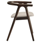Modway - Henry Cuir et bois véganes Chaise à manger - Pierre-Entièrement assemblé