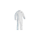 Kimberly-Clark – Combinaison avec fermeture à glissière à l’avant, Kleenguard A20, blanc, moyen, 12/paquet (49 002)-Matériau : Tissu non tissé