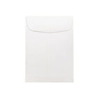 Jam Paper - Enveloppes commerciales Open End, 5 1/2 po H x 7 1/2 po l, Blanches, Paquet de 25-Fabriqué à partir de papier de 24 lb de haute qualité et doté d'une fermeture à gomme