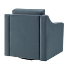 Modway - Liora Performance Velvet Fauteuil - Cadet Blue-Arrivée entièrement assemblée
