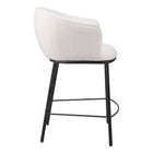 Zuo - Essen Tabouret de comptoir - Ivory-Garantie limitée de 3 ans