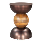 Zuo - Tripoli Table d’appoint - Bronze-Garantie limitée de 3 ans