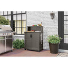 Suncast - Station de rangement et préparation pour patio - couleur Stoney-La construction toutes saisons offre une résistance à l'eau.